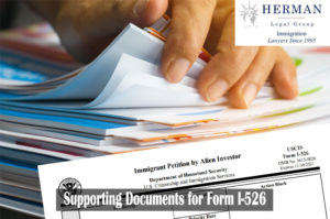Supporting Documents for Form I-526 EB-5 Immigrant Petition