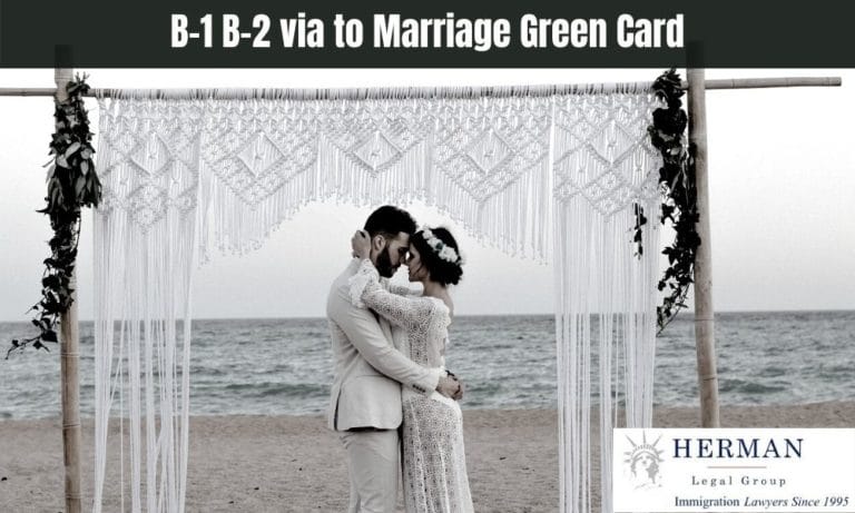 B 1 B 2 via to Marriage Green Card 1
