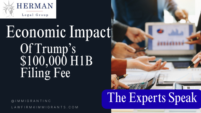 economic impact of $100,000 h1b filing fee