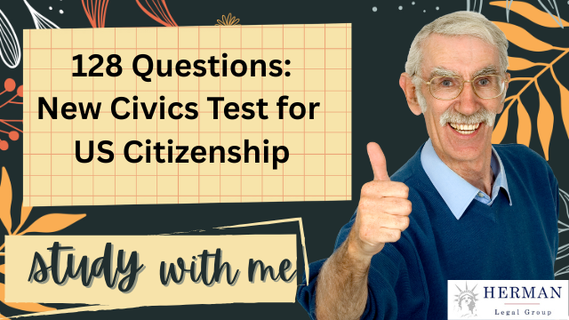 128 QUESTIONS FOR NEW CIVICS NATURALIZATION TEST