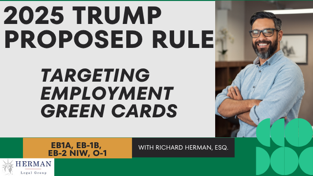 trump rule targeting employment green cards