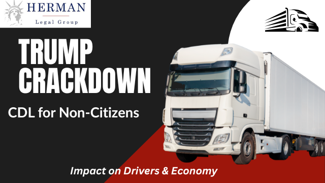trump crackdown on trucking licenses of foreign drivers