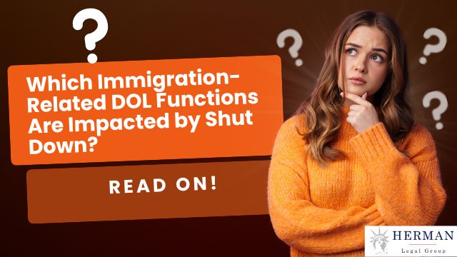 is DOL still open on immigration issues during government shutdown