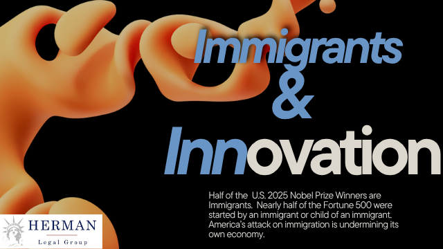 half of US nobel winners are immigrants. immigrants drive innovation and entrepreneurship