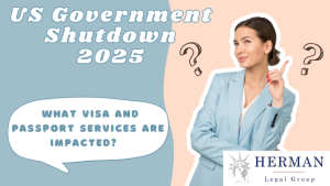which visa and passport functions at embassy impacted by US government shutdown?