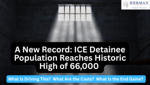 new record ice detainee population reaches historic high of 66,000. what is driving this? what are costs? what is end game? by renowned deportation defense lawyer richard t. herman